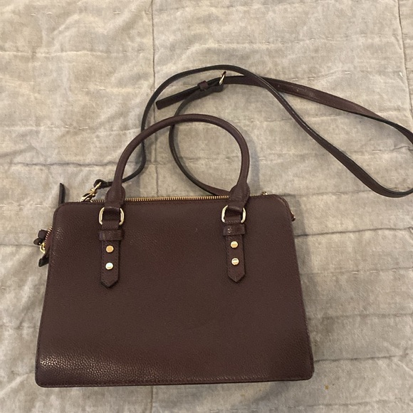 Plum Kate Spade Cross Body with handles - like new - Picture 2 of 6